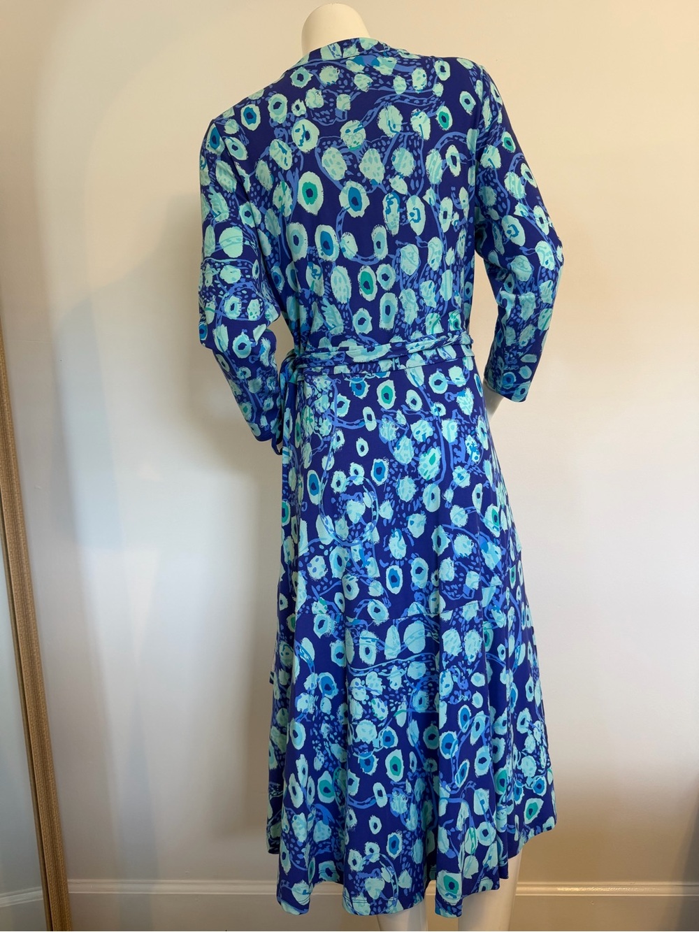 Lilly Pulitzer Rosaline Wrap dress Royal Blue Size large - Picture 6 of 7